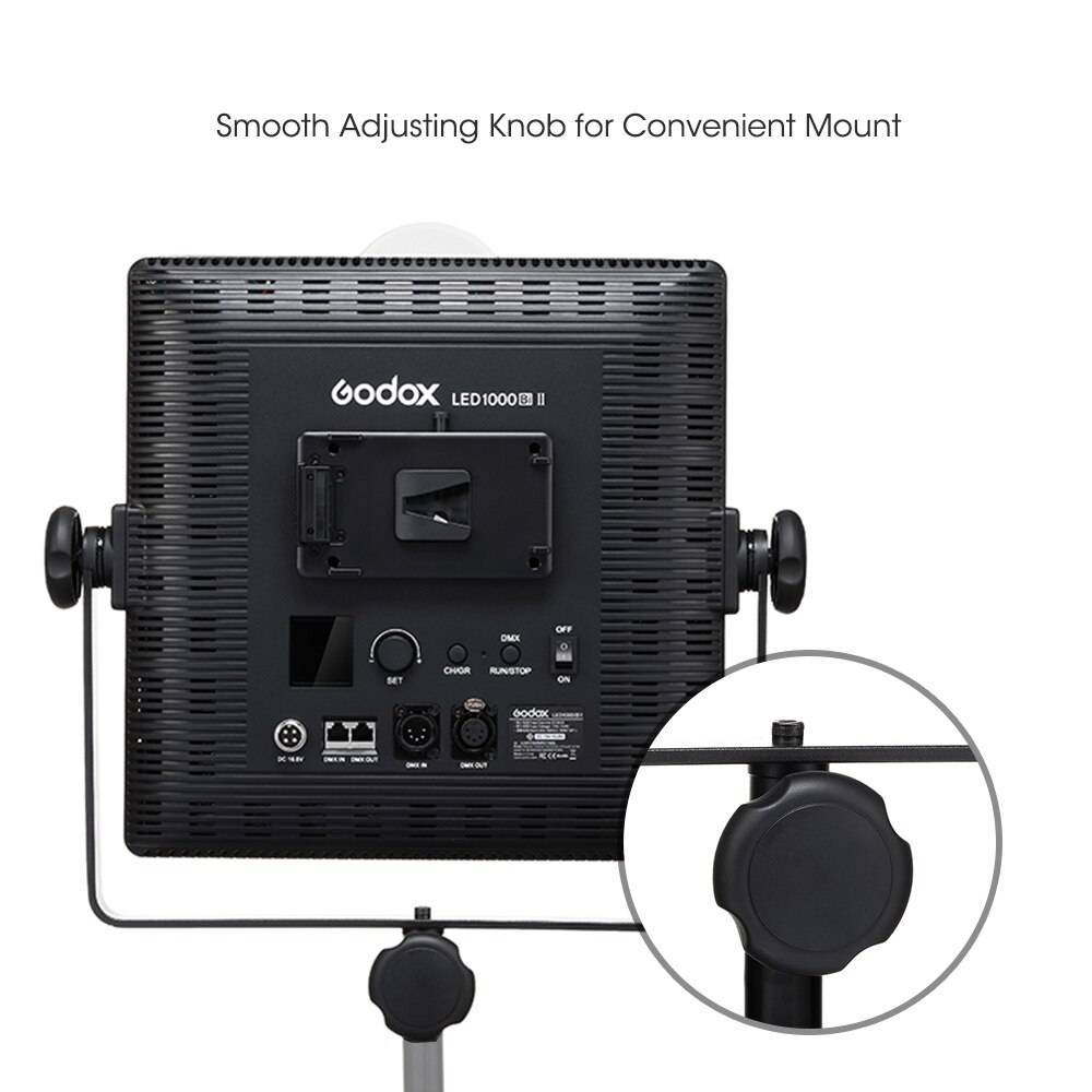 Godox LED1000BI II LED Video Light Dimmable Color Temperature +LCD
